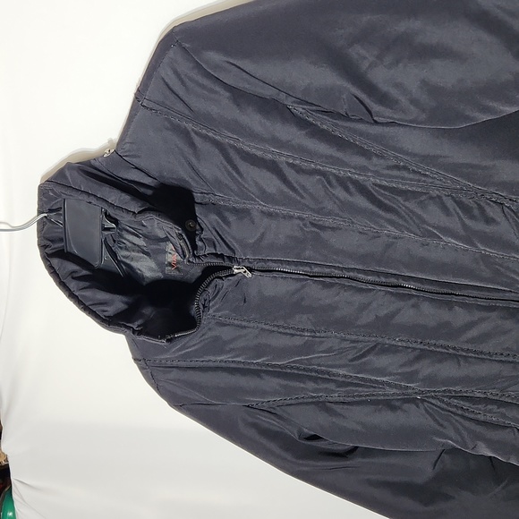 Via Spiga Womens Black Fur Down Insulated Coat Size Small - Picture 5 of 12